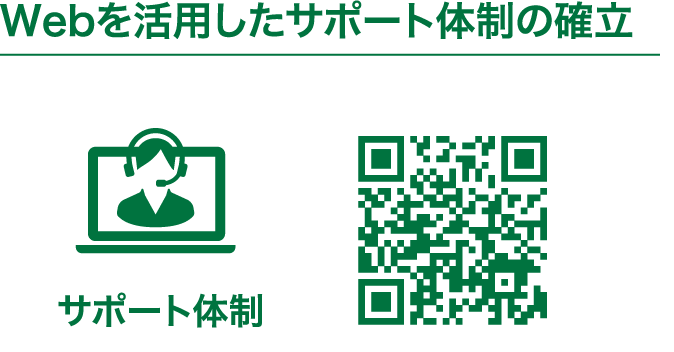 Webを活用したサポート体制の確立